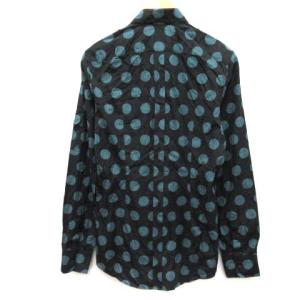 DOLCE&GABBANA GOLD 長袖ドットシャツ ブラック