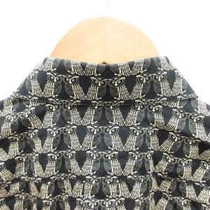 DOLCE&GABBANA GOLD シャツ スタンダードカラー 長袖 40 ブラック イエロー