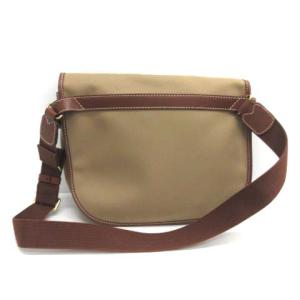 HUNTING WORLD ショルダーバッグ メッセンジャーバッグ キャンバス ベージュ ブラウン