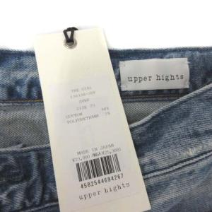 upper hights THE GIRL W25 デニムパンツ ジーンズ ダメージ加工 青 ブルー