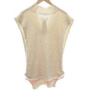 Martin Margiela 10 21SS コントラストステッチタバード ニットベスト アイボリー