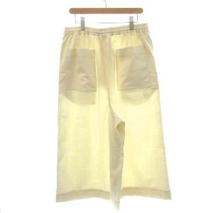 N.HOOLYWOOD 18AW エヌハリ ワイドパンツ サルエル ペイント 38 M 白 アイボリー