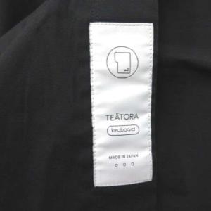 TEATORA 20SS KEYBOARD SHIRT CANNABIS別注カラーシャツ 長袖 比翼 3 L 黒 ブラック