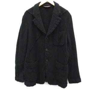 AD2003 テーラードジャケット シングル 3B ウール L 黒 ブラック