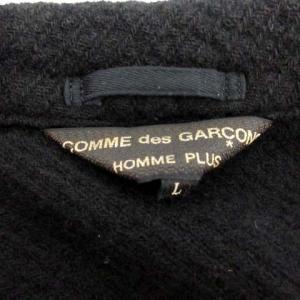 COMME des GARCONS HOMME PLUS AD2003 テーラードジャケット シングル 3B ウール L 黒 ブラック