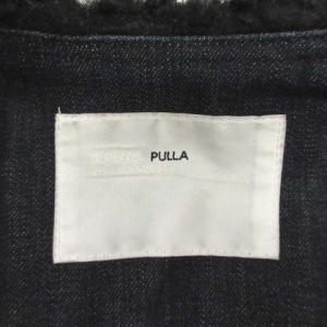 TOGA PULLA 17AW フェイクファーデニムジャケット ノーカラージャケット ブラック