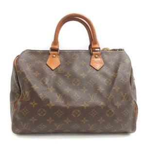 スピーディ30 モノグラム ボストンバッグ ハンドバッグ 茶 ブラウン M41526