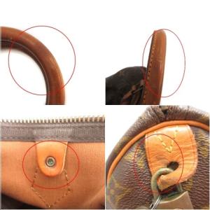 LOUIS VUITTON スピーディ30 モノグラム ボストンバッグ ハンドバッグ 茶 ブラウン M41526