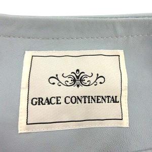 GRACE CONTINENTAL 18SS ラムレザーライダースジャケット ライトブルー