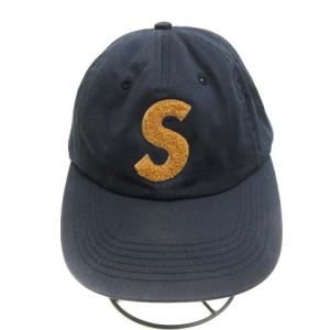 Supreme 16AW Chenille S Logo 6-Panel Cap USA製 ネイビー