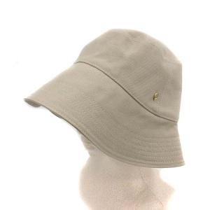 帽子 バケットハット コットン キャンバス L ベージュ