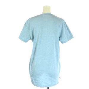 AURALEE 半袖VネックコットンTシャツ 1 ライトブルー