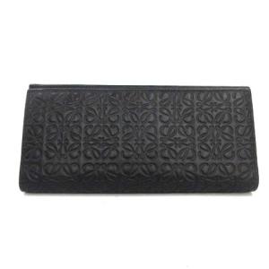 アナグラムリピート 長財布 二つ折り 小銭入れ レザー 型押し