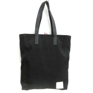 トートバッグ ショルダーバッグ 裏地トリコロール 黒 ブラック