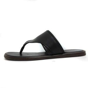 JOHN LOBB トングサンダル レザー フラット 25.5cm 黒 ブラック