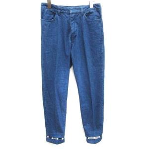 21SS パールデニムパンツ センタープレス