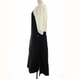 JIL SANDER ワンピース ロング アシンメトリー 34 XS 黒 白 