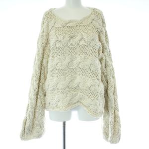 20AW ハンドケーブルニット クルーネック ハンドムリネ アイボリー