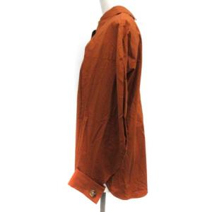 ENFOLD 19AW COブロード サークル 2way ブラウス 38 M 茶 