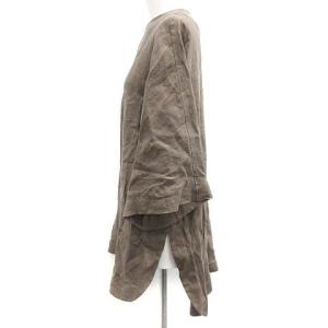 HYKE 20SS セットアップ チュニック 長袖 スカート ロング フレア アシンメトリー ベルト付き