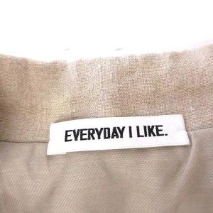 EVERYDAY I LIKE 20SS アサダブル テーラードジャケット 36 S ベージュ