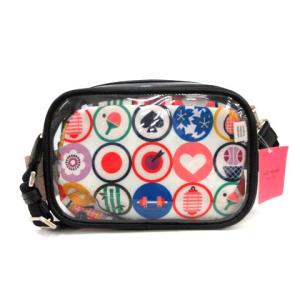 kate spade new york 2020 クリアバッグ ショルダーバッグ 総柄 黒 ブラック