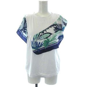 21SS 変形スカーフTシャツ ホワイト