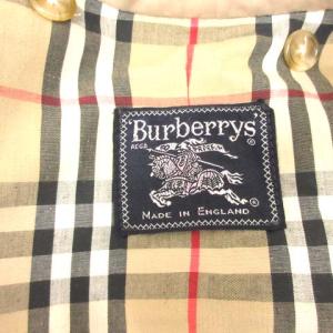 burberrys イングランド製 ヴィンテージ ステンカラーコート バルマカーンコート 裏地チェック ベージュ