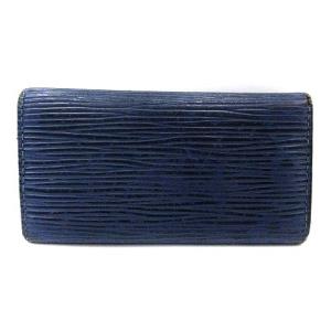 LOUIS VUITTON エピ ミュルティ クレ4  三つ折りキーケース トレドブルー