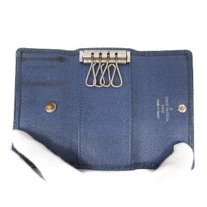 LOUIS VUITTON エピ ミュルティ クレ4  三つ折りキーケース トレドブルー