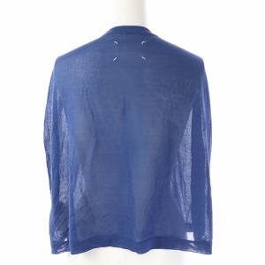 Martin Margiela 1 カーディガン ボレロ 薄手 シルク混 ショート M 青 ブルー