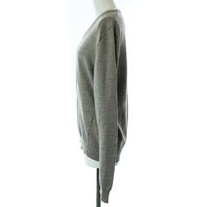 Martin Margiela 1 09AW ここのえ期 デザインニット セーター Vネック 長袖 ローゲージ ウール M グレージュ