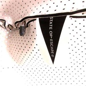 STATE OF ESCAPE トートバッグ ネオプレン パンチング ポーチ付き グレージュ