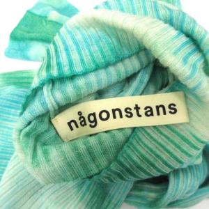 nagonstans 21SS Tie dye ハイネックロングスリーブ ニット タートルネック タイダイ 長袖 38 M 緑 グリーン