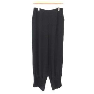 20AW ダブルサテン ST タック ジョガーパンツ プリーツ 38 M 黒 ブラック