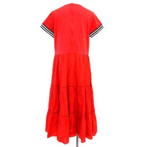 BORDERS at BALCONY 19SS ワンピース ロング フレア マキシ レッド