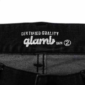 glamb ジムアンクルデニムパンツ グレー
