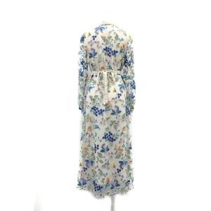 GRACE CONTINENTAL 19SS ワンピース ロング 長袖 刺繍 レース ペチコート付き 36 S マルチカラー