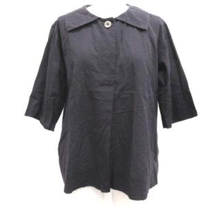 SOFT WASHED COTTON ブラウス 1 ネイビー