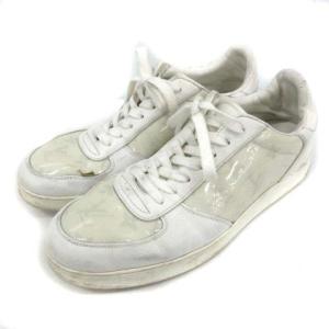 LOUIS VUITTON モノグラム スニーカー レースアップ 7.5 ホワイト