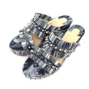 21SS VOLTINOUDOU60 JEANS PUNK ミュール サンダル スタッズ 36