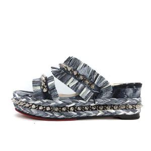 Christian Louboutin 21SS VOLTINOUDOU60 JEANS PUNK ミュール サンダル スタッズ 36