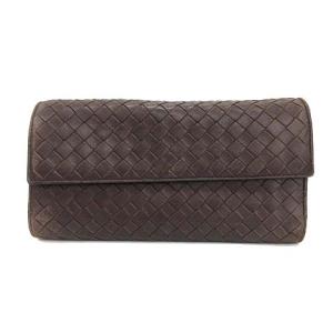 イントレチャート レザー長財布 ブラウン