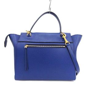 CELINE ベルトバッグ ハンドバッグ ワンショルダーバッグ ミニ 2WAY レザー ブルー