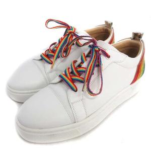 Christian Louboutin 20AW ARKENSPEED FLAT CALF スニーカー ホワイト レインボー