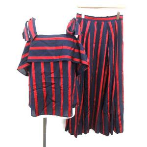 18SS ストライプセットアップ 36 レッド