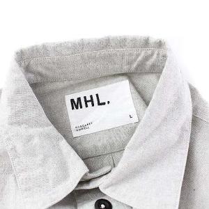 MHL. 20SS COLOURED COTTON WEAVE シャツ コットン 長袖 L ライトグレー