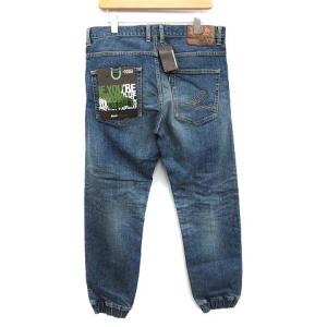 Back Channel デニム ジョグジーンズ ジョガーパンツ USED加工 L インディゴ