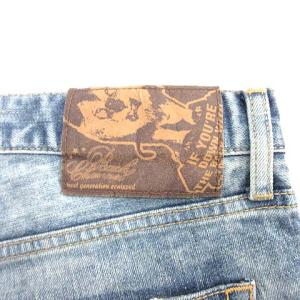 Back Channel デニムパンツ ジーンズ 刺繍 コットン L インディゴ