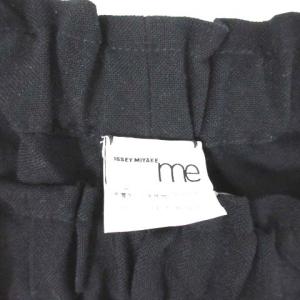 me ISSEY MIYAKE 19AW ワイドパンツ プリーツ 紺 ネイビー